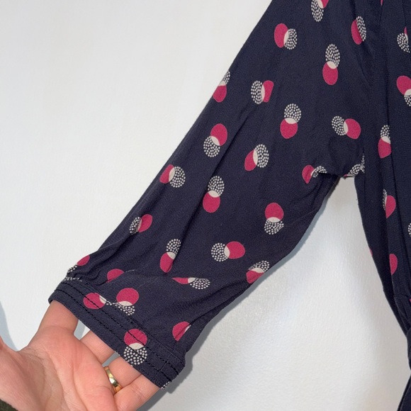 Boden Gray Dress with Pink and Gray Dots - Picture 6 of 8